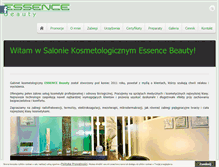 Tablet Screenshot of essencebeauty.pl